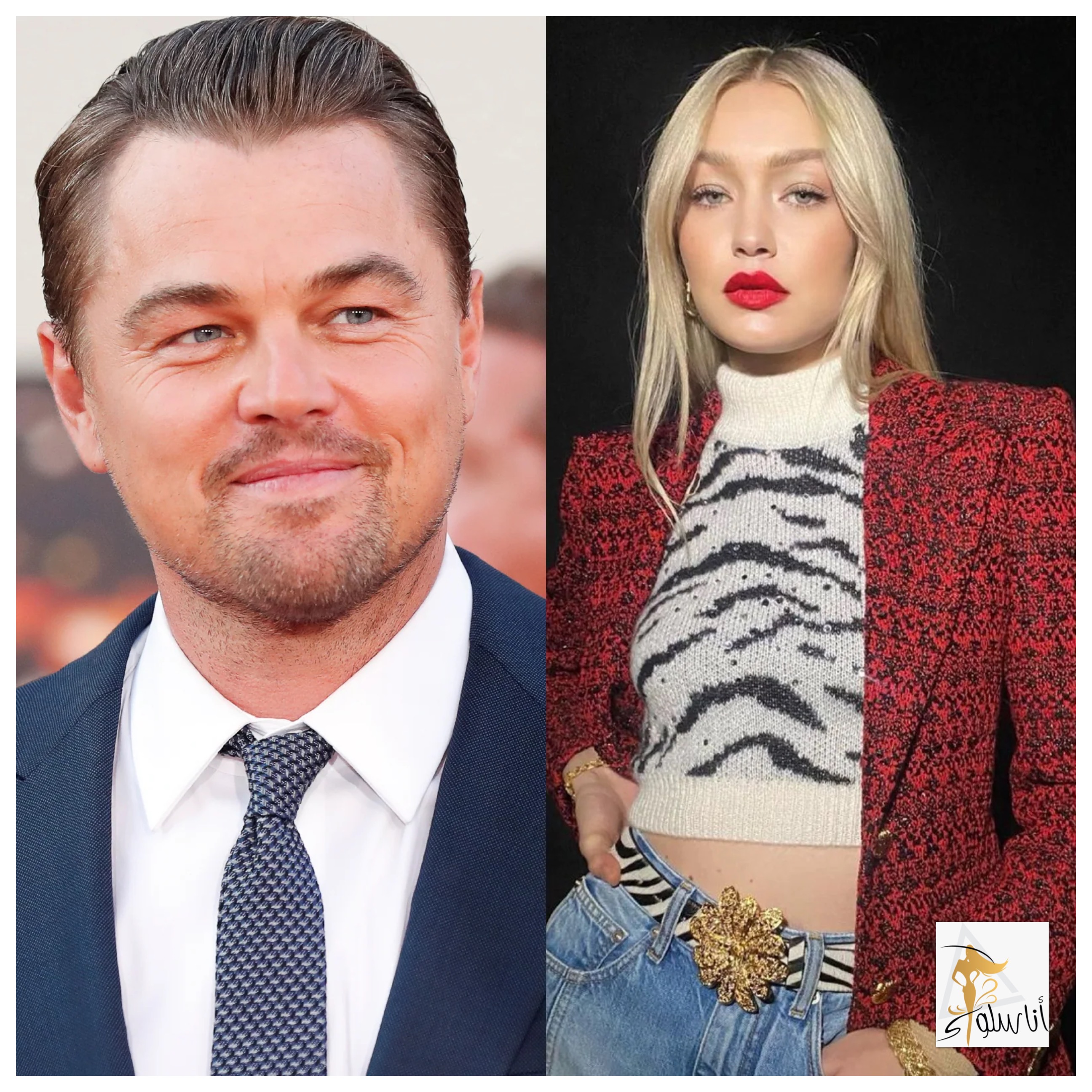 Gigi Hadid kaj Leonardo DiCaprio