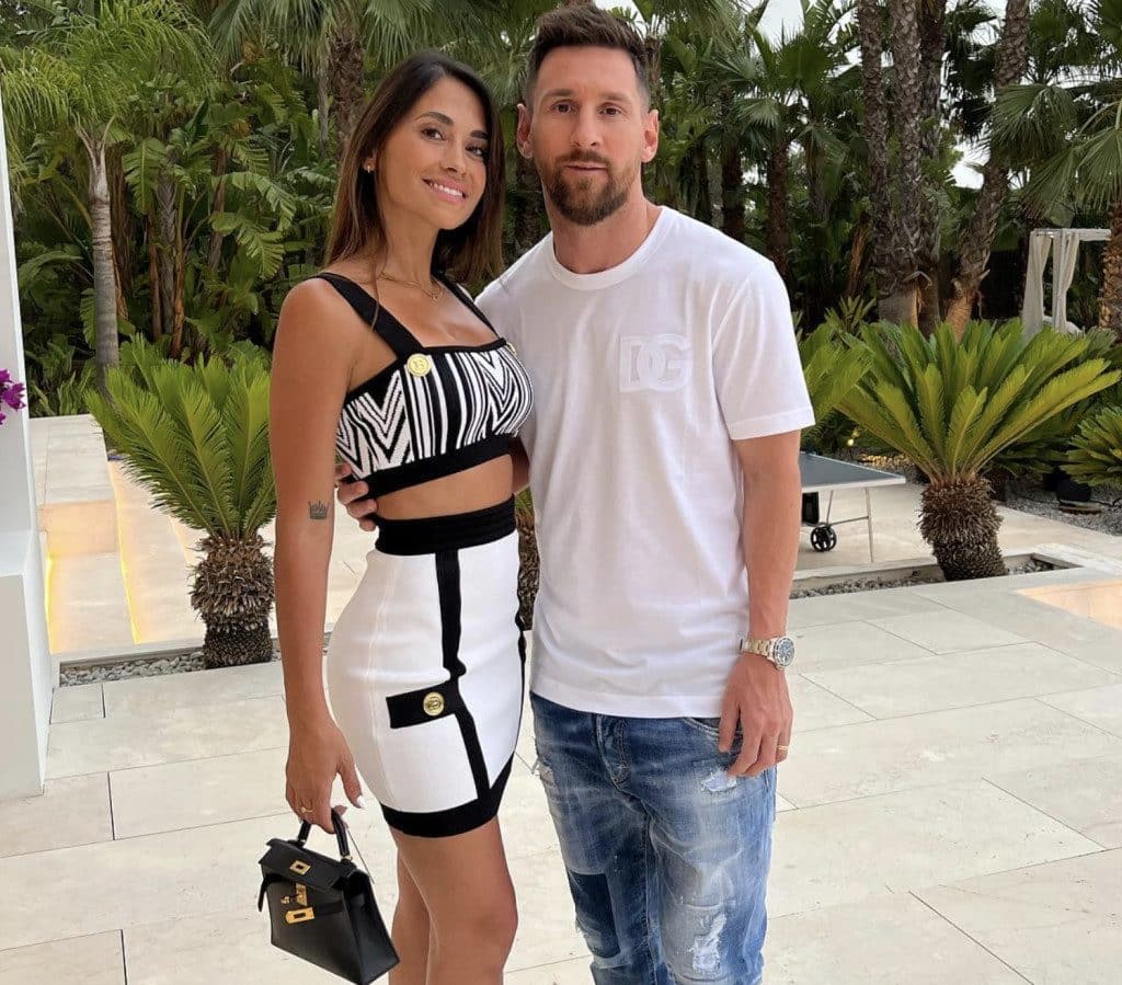 Messi e sua esposa Antonella