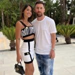 Messi og hans kone Antonella