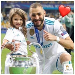 Benzema ជាមួយកូនស្រីរបស់គាត់។