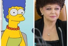 Errusiako legegileak bere orrazkera dela eta Marge Simpson itxura du