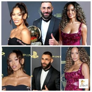 Benzema traz esposa e namorada para a gala Ballon d'Or