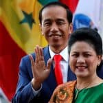 Presiden Indonesia dan istrinya