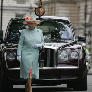carro da rainha Elizabeth