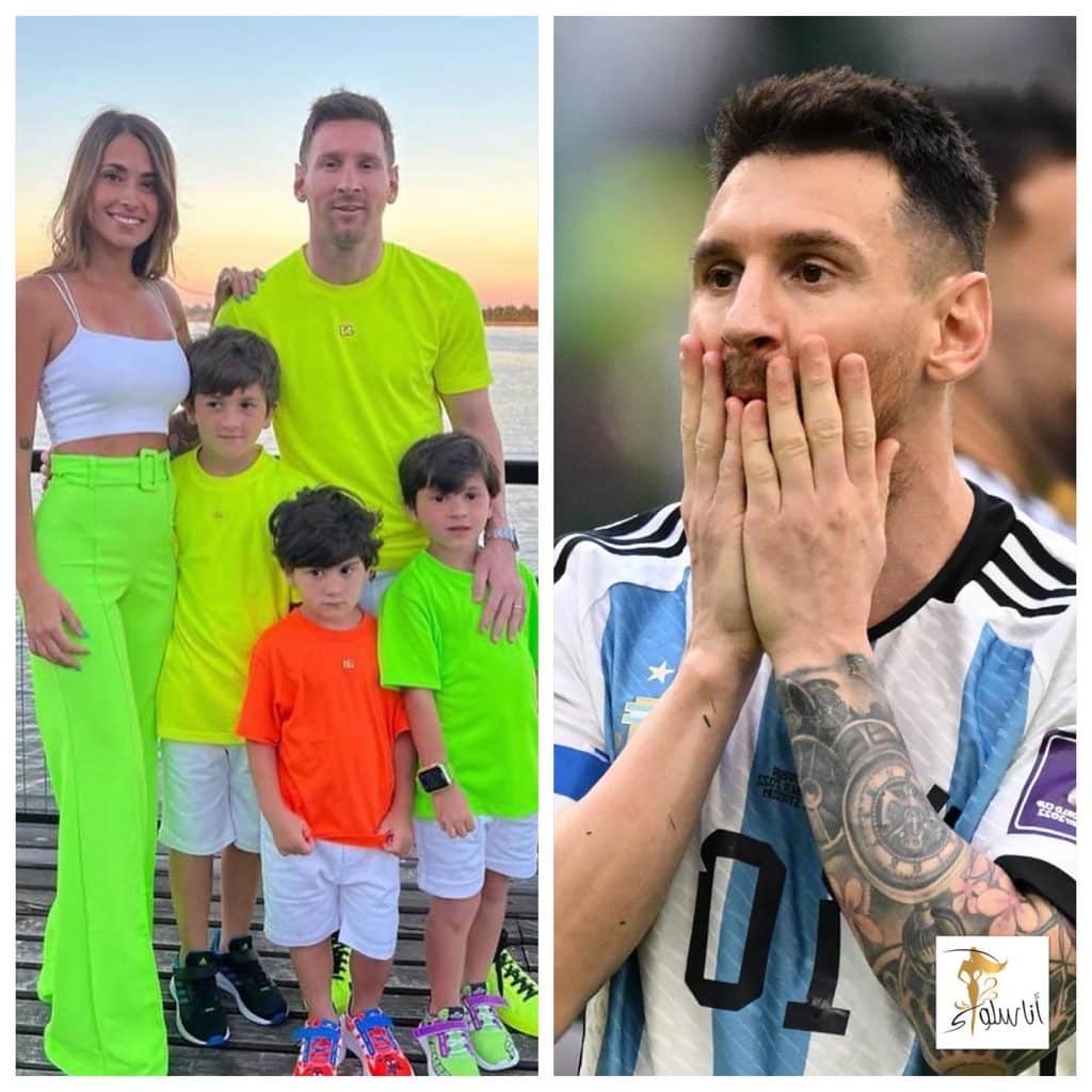 Messi និងកូនៗរបស់គាត់។
