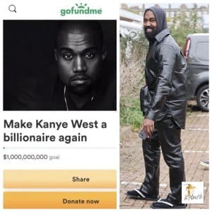 Kanye West fundraising campaign