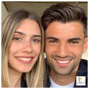 Enzo Zidane et sa femme