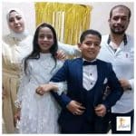 Forlovelse af de yngste nygifte i Egypten