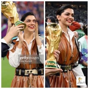 Deepika Padukone ved VM-afslutningsceremonien i Qatar