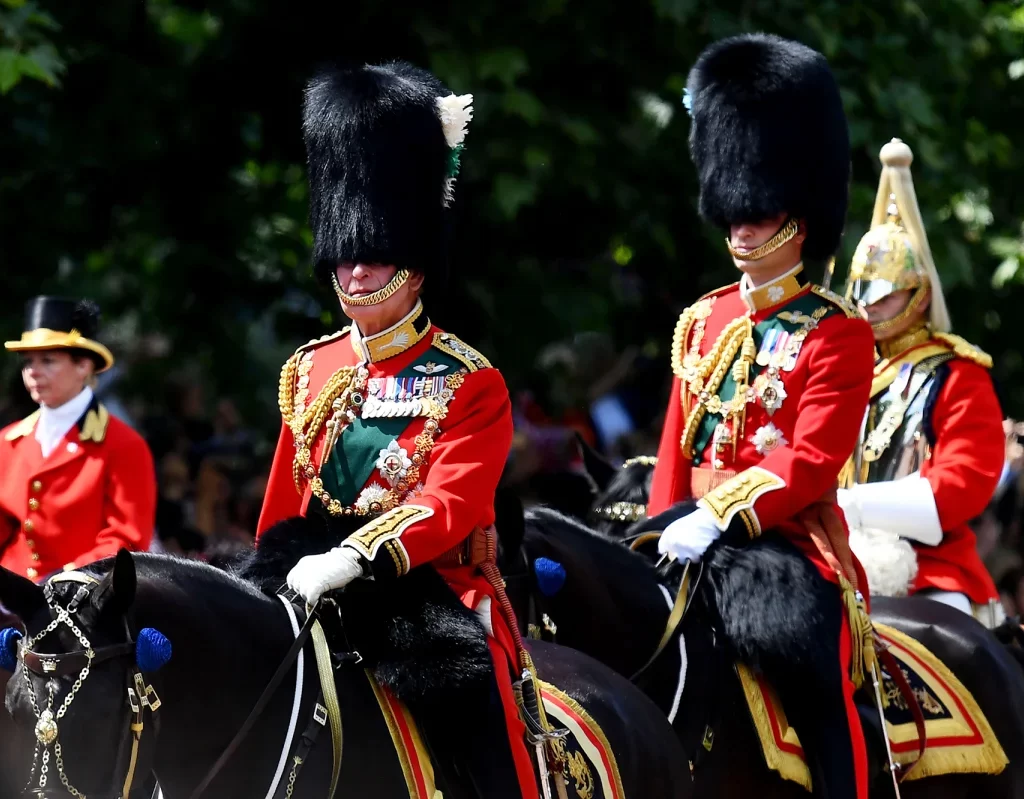 Trooping the colours