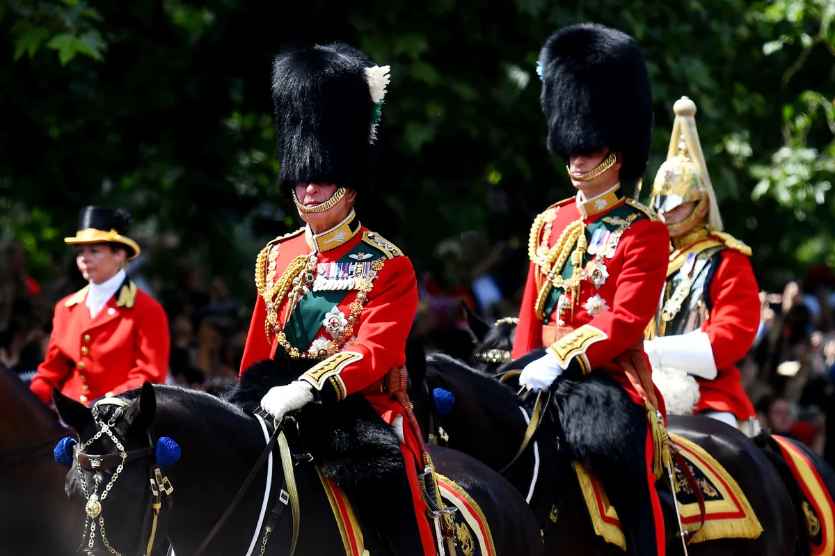 Trooping the colours