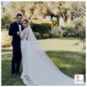 Enzo Zidane a jeho manželka