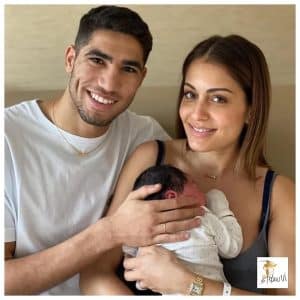 Ashraf Hakimi en zijn vrouw Heba Abbouk