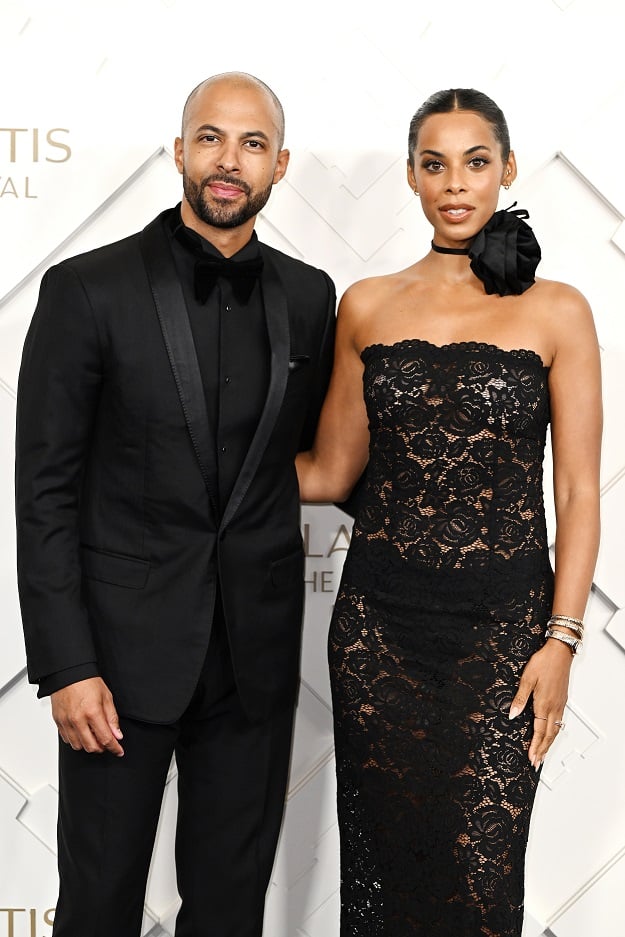 DUBAI, UNITED ARAB EMIRATES - JANUARY 21: Marvin Humes and Rochelle Humes attend the Grand Reveal Weekend for Atlantis The Royal, Dubai's new ultra-luxury hotel on January 21, 2023 in Dubai, United Arab Emirates. (Photo by Jeff Spicer/Getty Images for Atlantis The Royal)