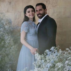 Marita El-Hillani en har fiancé, Camille Abi Khalil