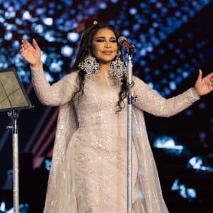 O cantante Ahlam revive a noite do diamante