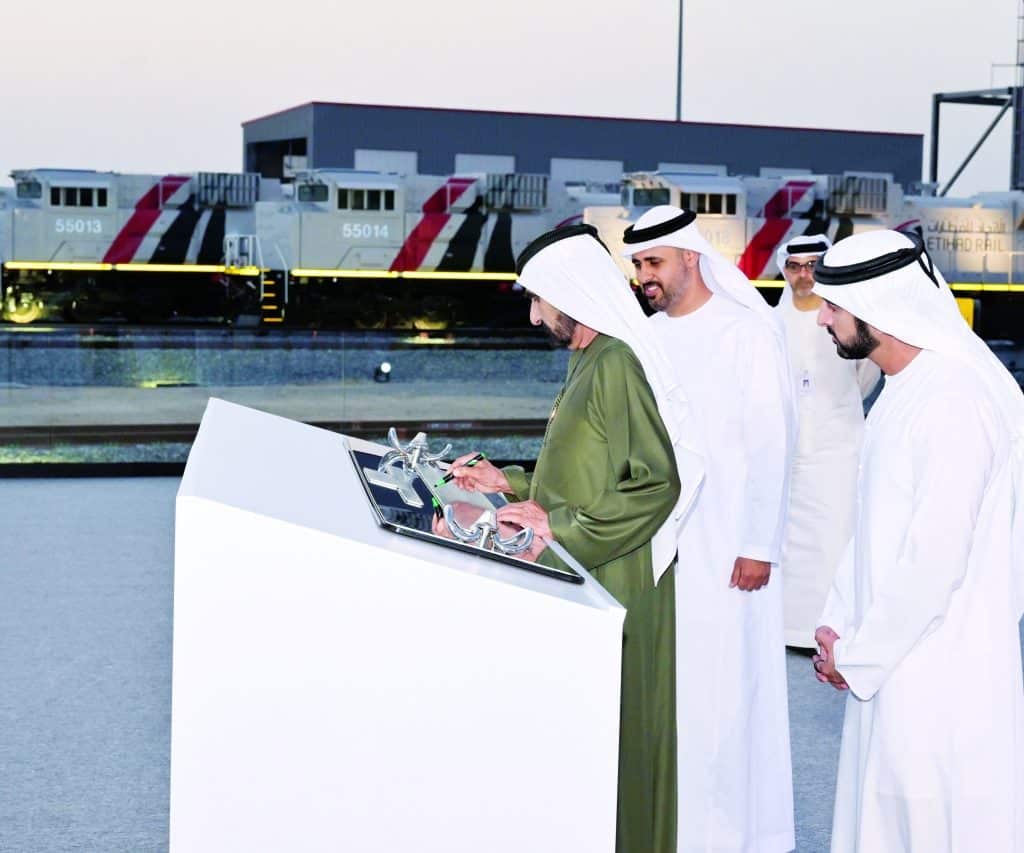 Sheikh Mohammed bin Rashid lanza la red ferroviaria nacional