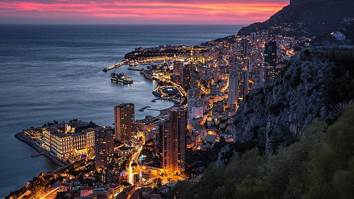 Een deel van de charmante natuur van het Prinsdom Monaco