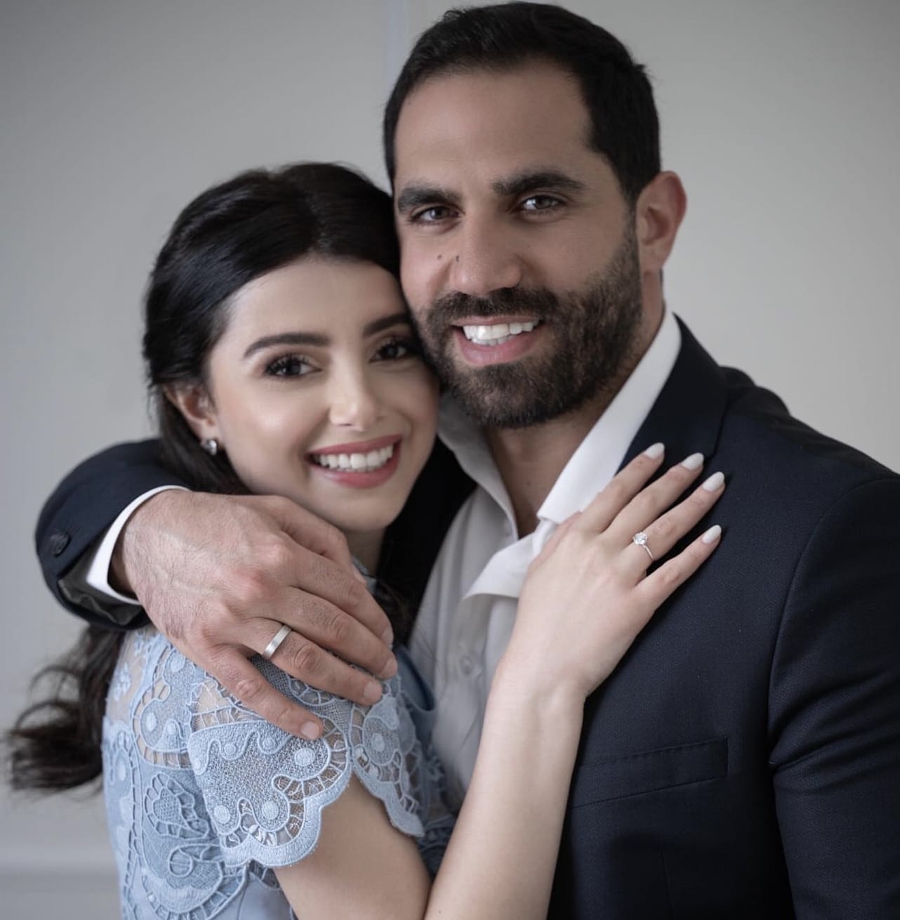Marita El-Hillani e il suo fidanzato, Camille Abi Khalil