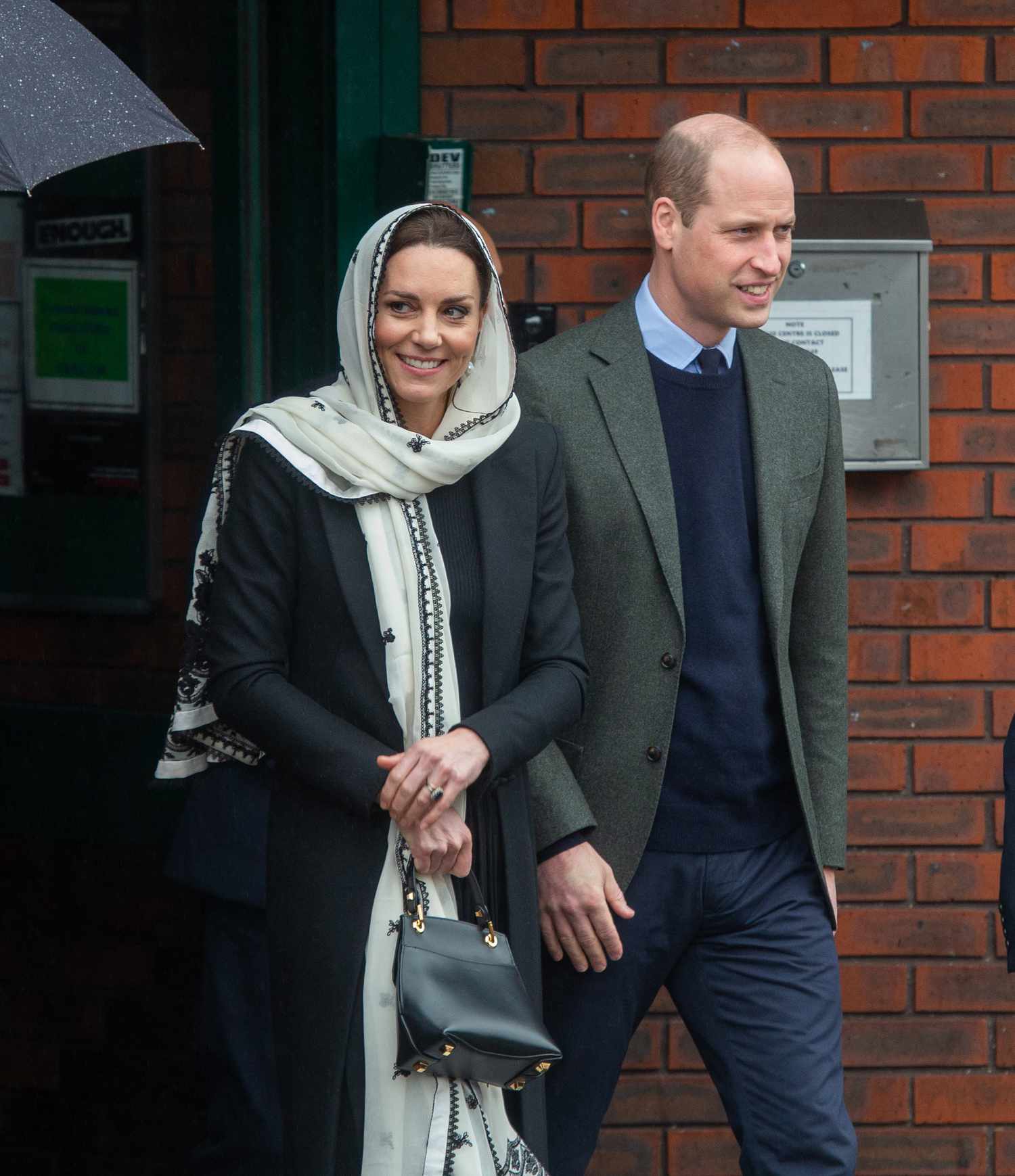 Kate Middleton och prins William vid Islamic Center