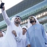 Шейх Мохаммед бин Рашид на чемпионате мира по футболу в Дубае.