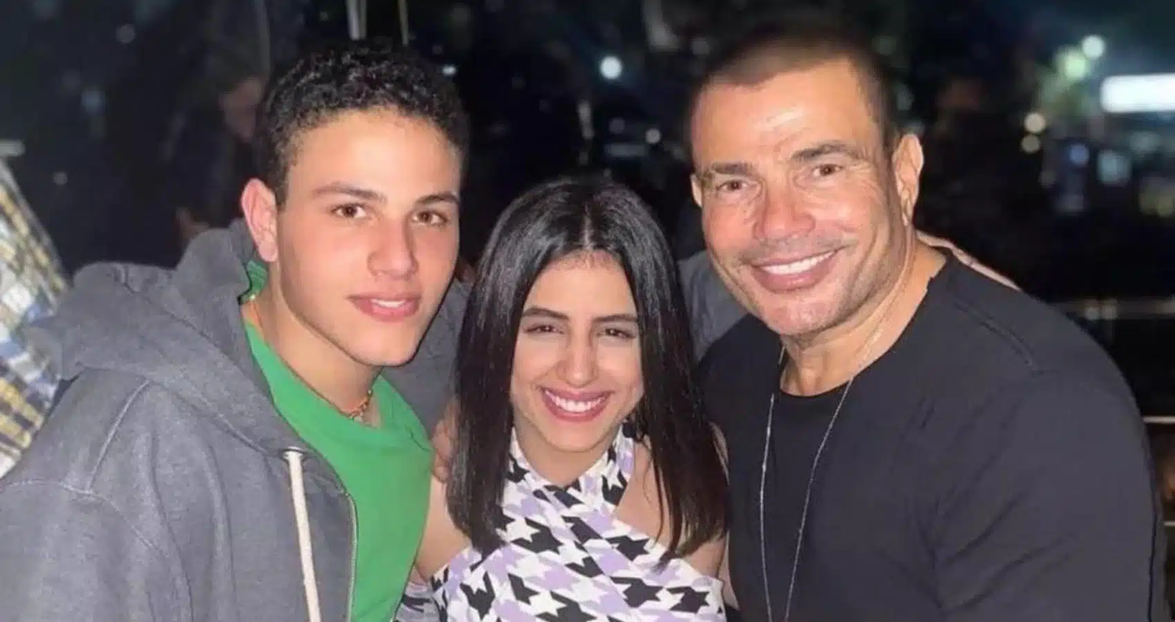 عمرو دياب وابنه عبد الله دياب