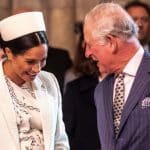 Rey Carlos con Meghan Markle