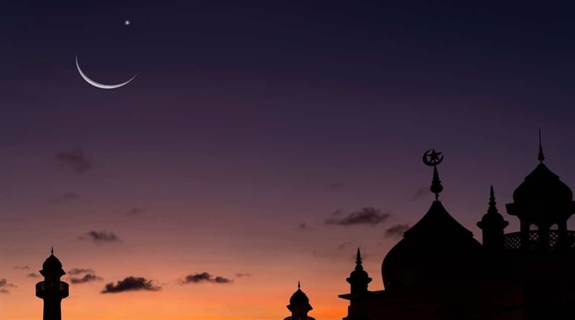 albirament de la mitja lluna d'Eid