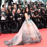 Mona Zaki pẹlu wiwo lati Dior ni Cannes Festival