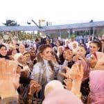 الملكة رانيا ترقص على أهازيج فرح الحسين