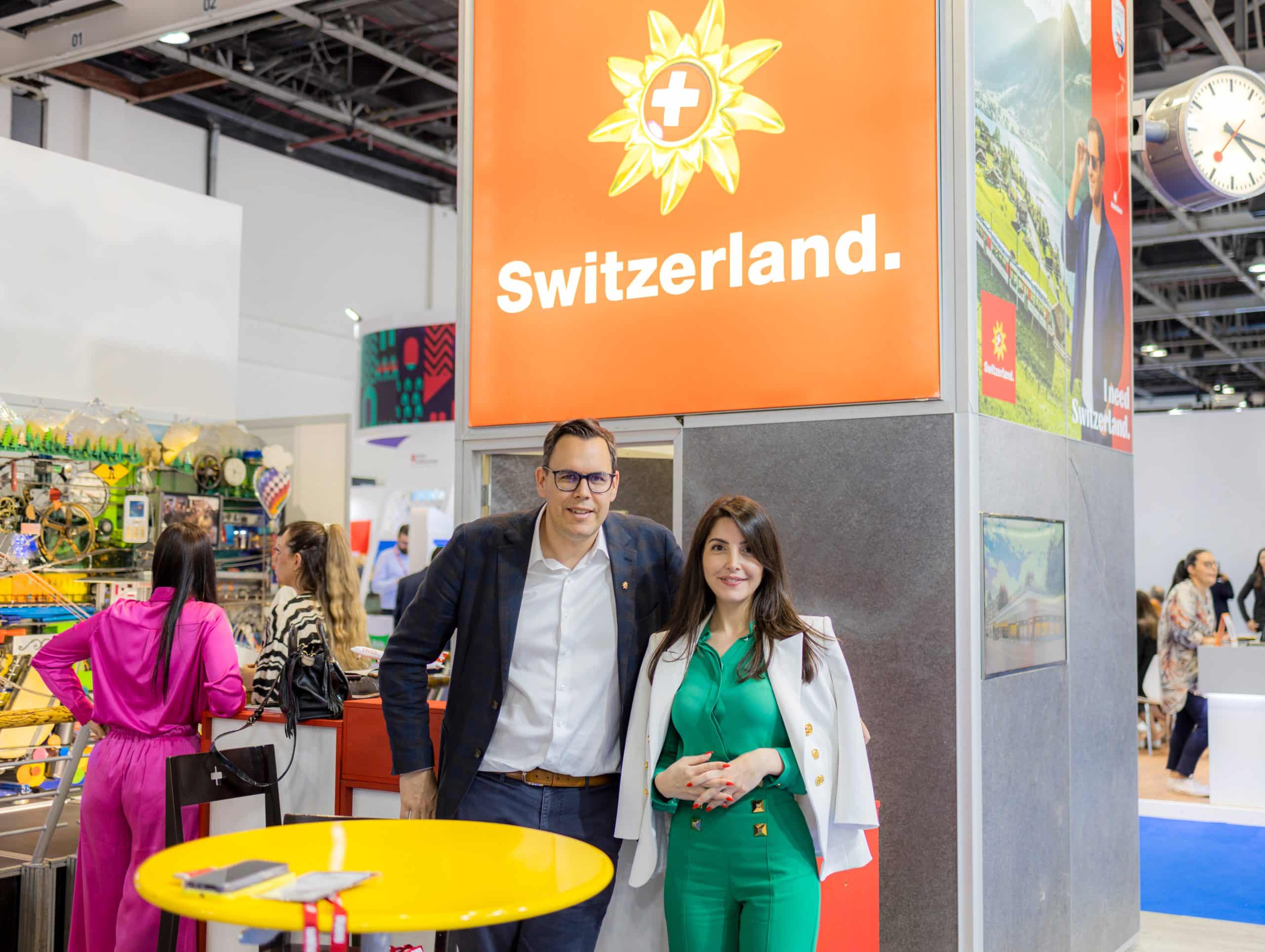 Matiass Albrehts un Salva Azzams no Arabian Travel Market