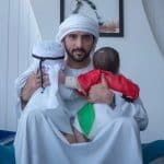 الشيخ حمدان بن راشد يحتفل بعيد ميلاد توأمه