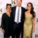 Prince Harry with Meghan Markle and her mother