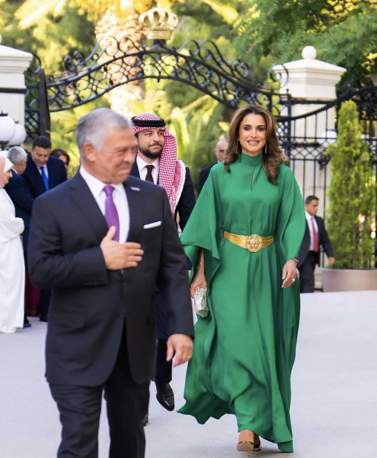 ヨルダン王国独立記念日に出席したラーニア女王