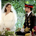 Prins Hussein med sin brud, Ragwa Al Seif