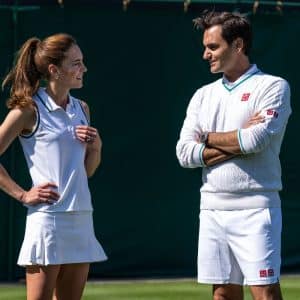 Kate Middleton en Roger Federer