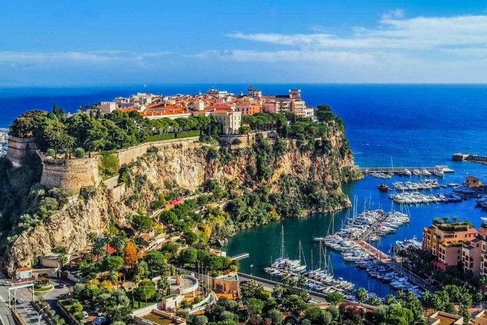 De smukkeste turistområder i Monaco