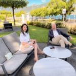 General Manager van het Grand Hotel Victoria, Marcus Montgnani en Salwa Azzam